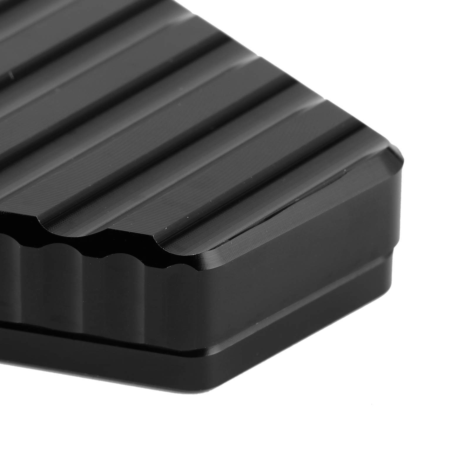 Piastra Allargata Per Cavalletto Laterale STREET TWIN 16-19 – In Alluminio Anodizzato Nero, Stabile E Resistente