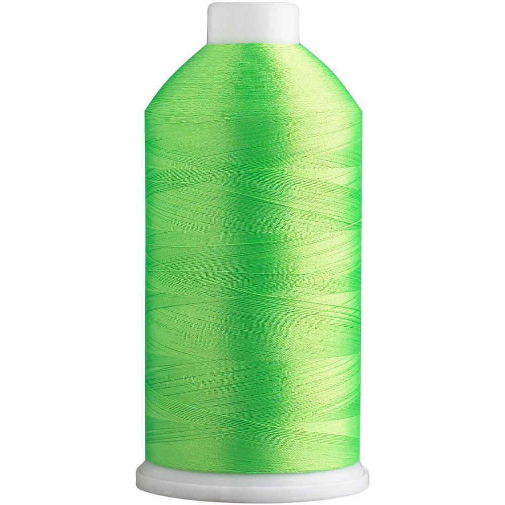 Superpunch SuperB Embroidery Thread 40wt, 5000 m Cone, Neon Green 1183