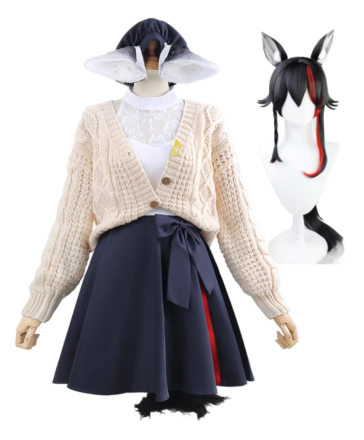 大神ミオ コスプレ ウィッグ付きフルセット アナザー 赤 衣装 Amazon