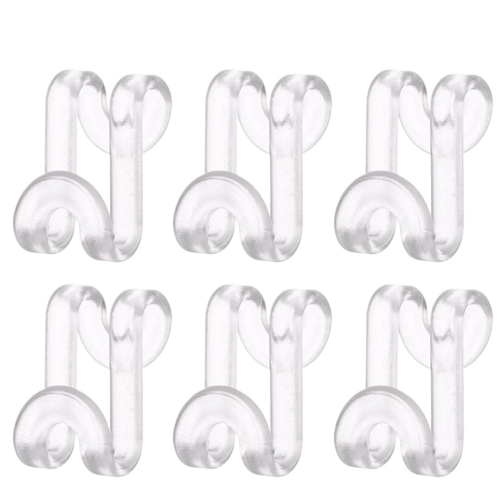 Hangers for Clothes Space Savers 120Pcs Multi-function S Hook Saving-Space Connector Cascading Mini Clothes Hanger Closet Organizer Linking(Transparent)