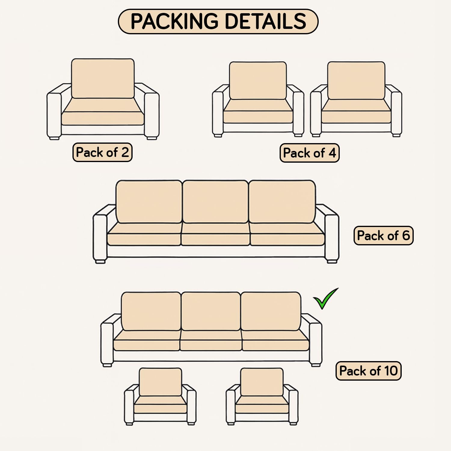 Velvet Sofa Covers – Floral Prints, 10 Pack -6