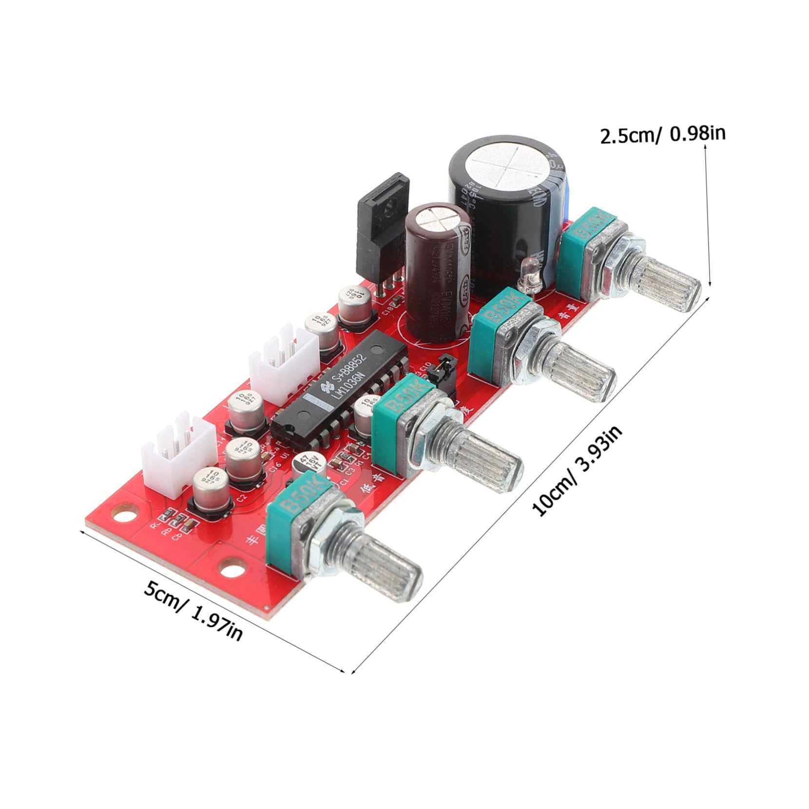 ERINGOGO Tone Control Board Preamplifier Volume Control Module with Bass and Treble Adjustments for Audio Amplifier Systems