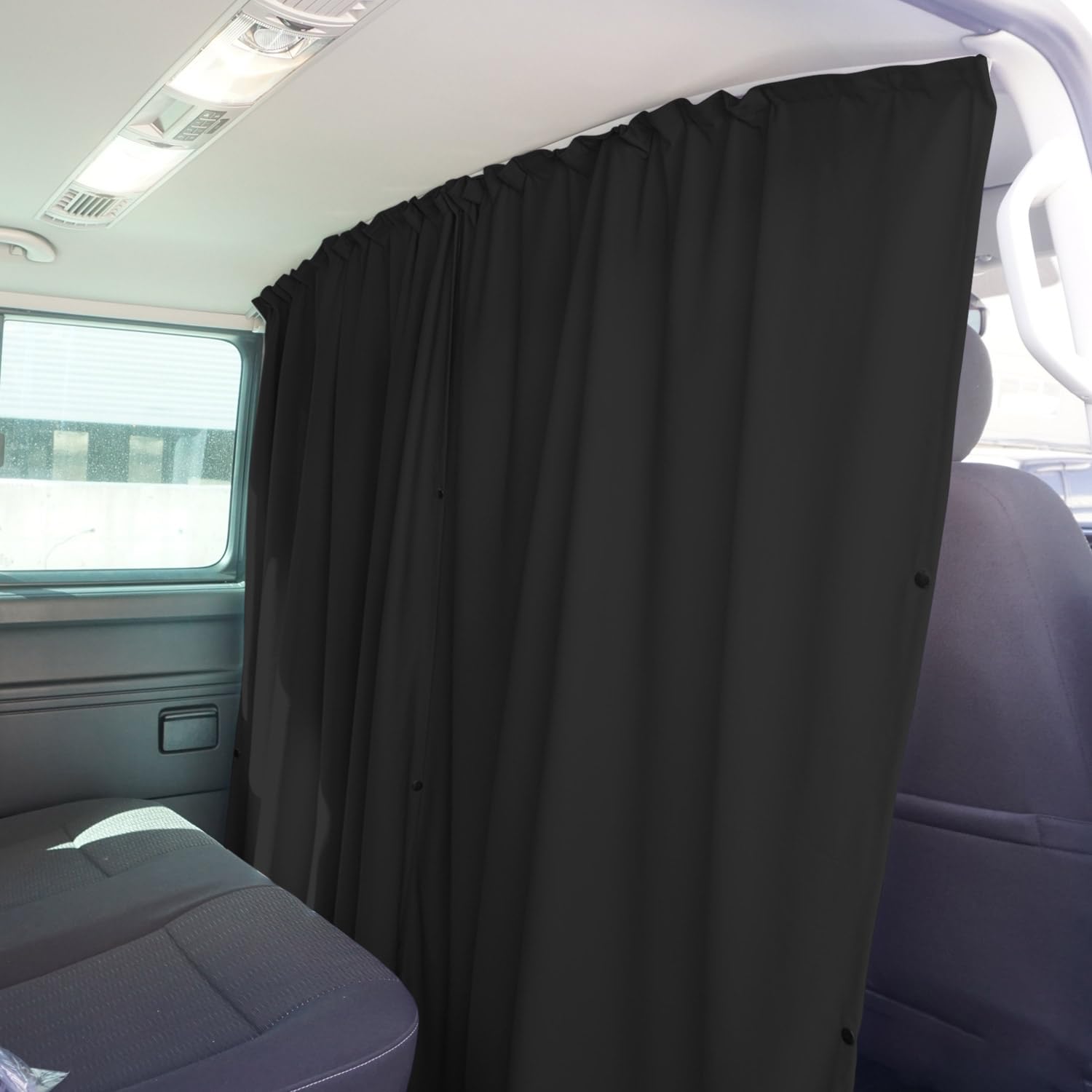 OMAC Autogardinen Fahrerhaus Maß für Ford Transit Tourneo Custom L1 L2 Noir