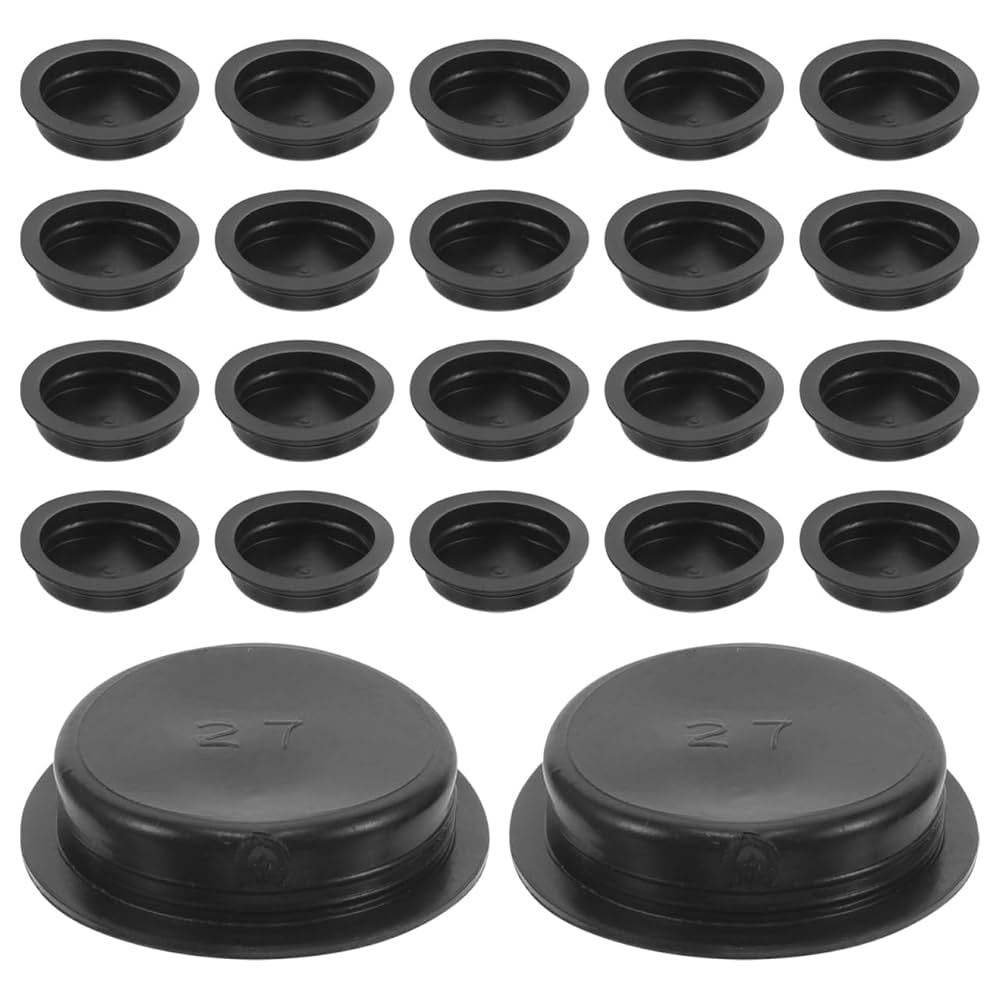 Amazon.co.jp: AOKWAWALIY 貯金箱 蓋 ゴム 50個セット 黒 栓