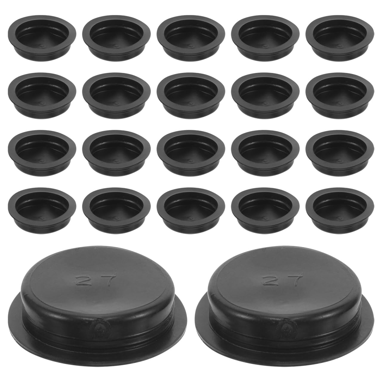 Amazon.co.jp: AOKWAWALIY 貯金箱 蓋 ゴム 50個セット 黒 栓 キャップ