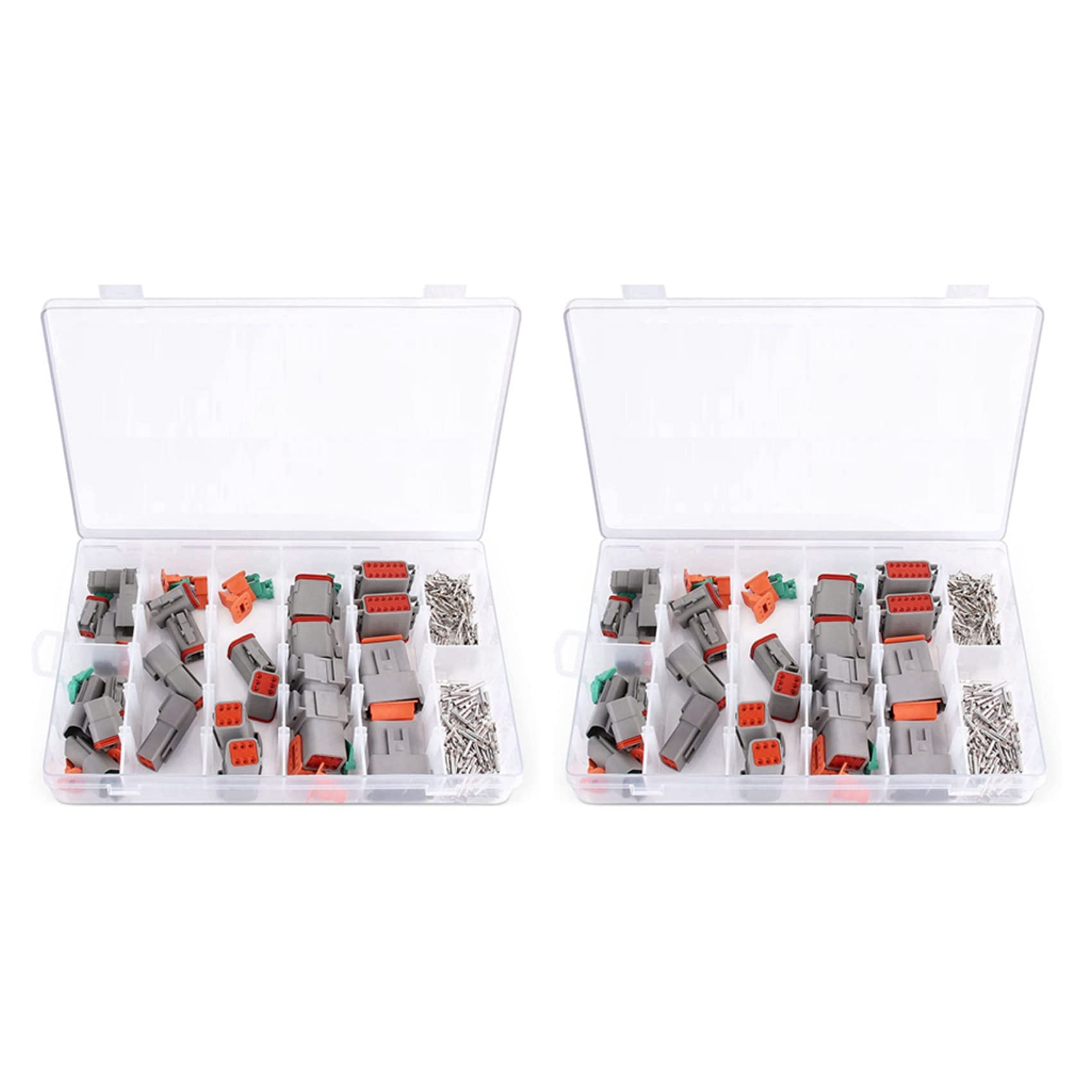 Spina Connettore Elettrico, 2 Set 2 3 4 6 8 12 Pin per Kit Assortimento Connettori Deutsch DT