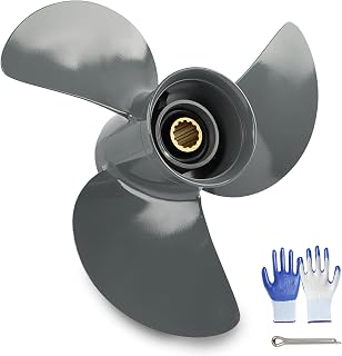OEM Upgrade Aluminum Outboard Boat Propeller for Honda Engines 35HP 40HP 45HP 50HP 60 HP,11 3/4x10 11 3/8x12 11 1/8x13 11 1/8x14 11 1/2x14 11x15,13 Spline Tooth,RH