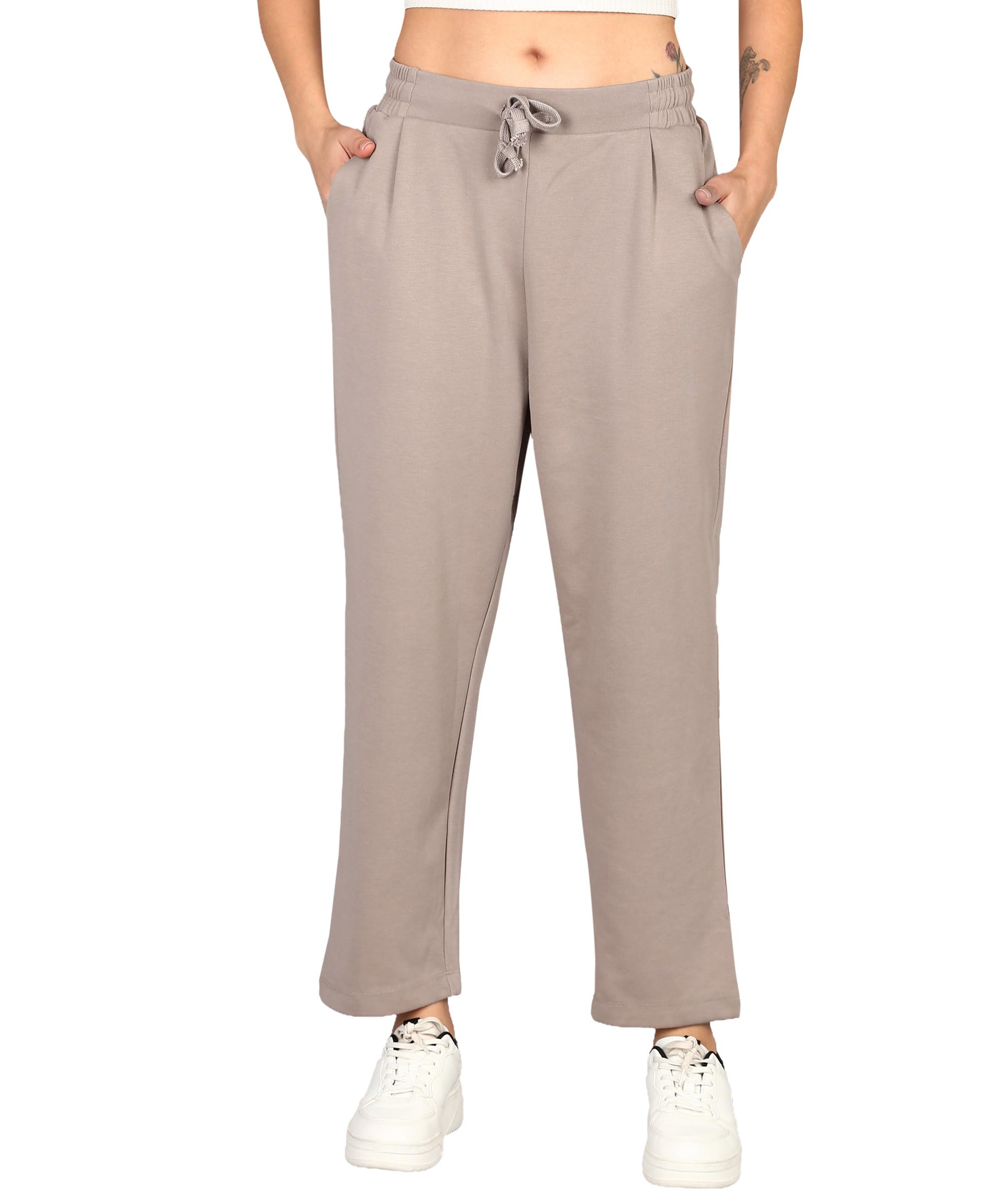 Alan Jones Clothing Women Relax Fit Ankle Length Trouser Jogger | Casual Lounge & Travel Wear-image-36