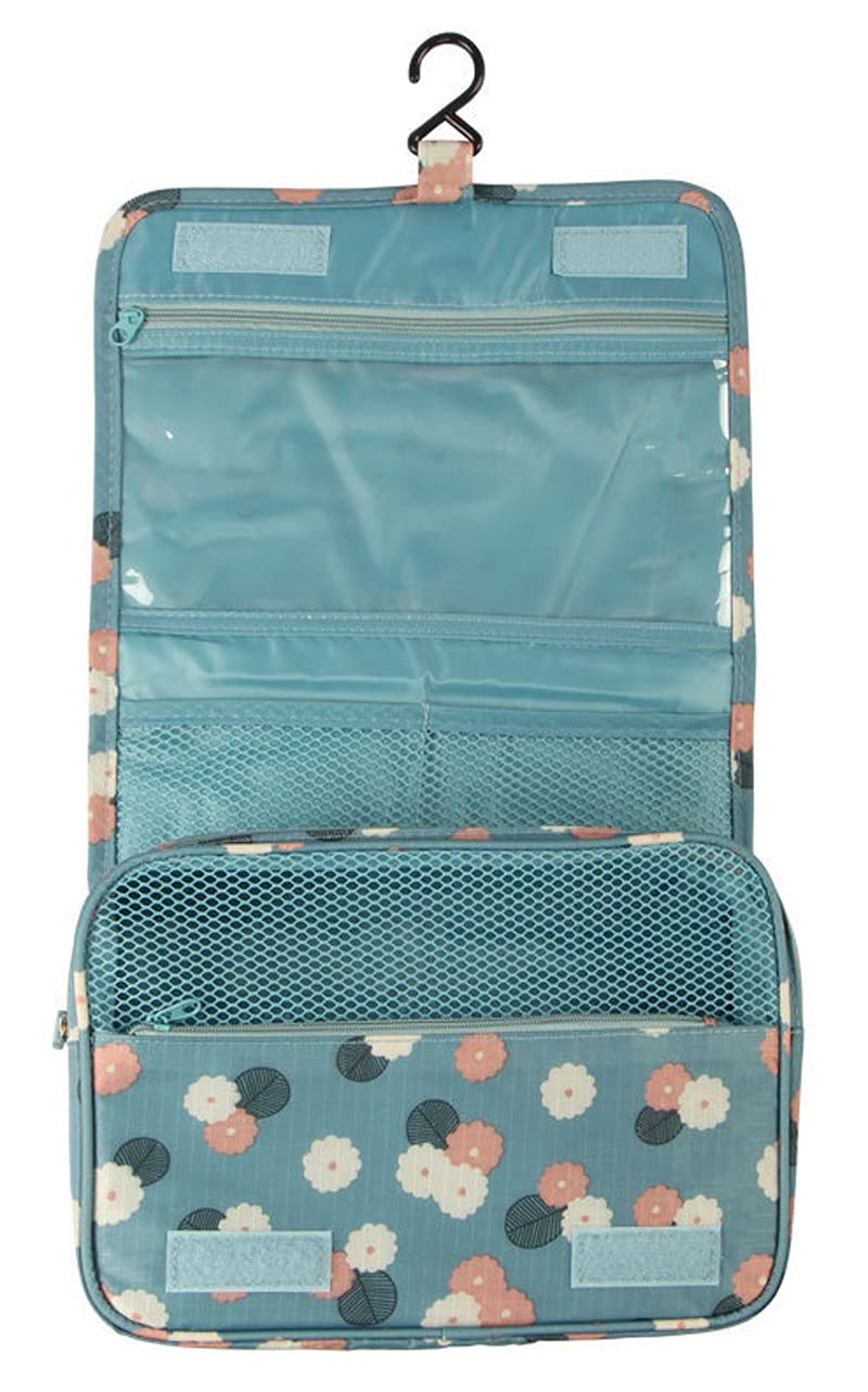 PETRICE Multi Functional Travel Organizer Accessory Toiletry Cosmetics Bag Makeup Or Shaving Kit Pouch For Men and Women (Color and Design May Vary) (Polyester)