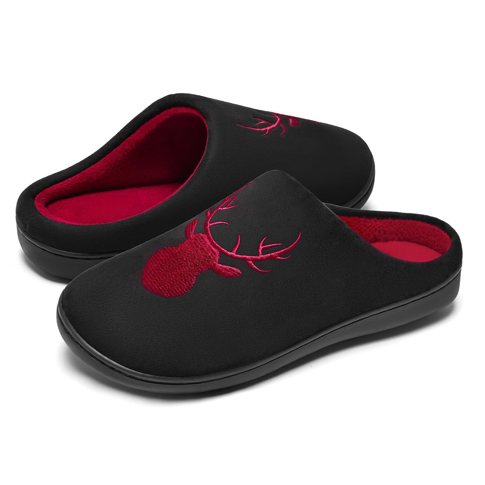 WateLves Damen Herren Hausschuhe aus Memory-Baumwolle Drinnen Pantoffeln im Herbst und Winter für Drinnen und Draussen