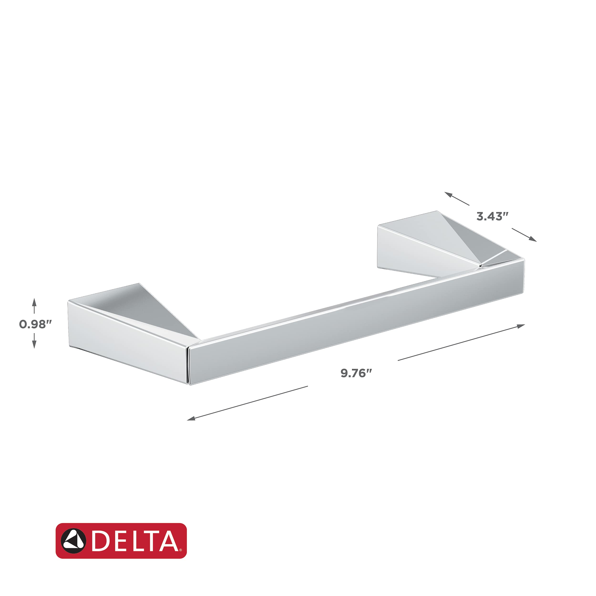 Delta Trillian (1-Pack) Toilet Paper Holder Polished Chrome Tissue Delta Trillian (1-Pack) Toilet Paper Holder Polished Chrome Tissue