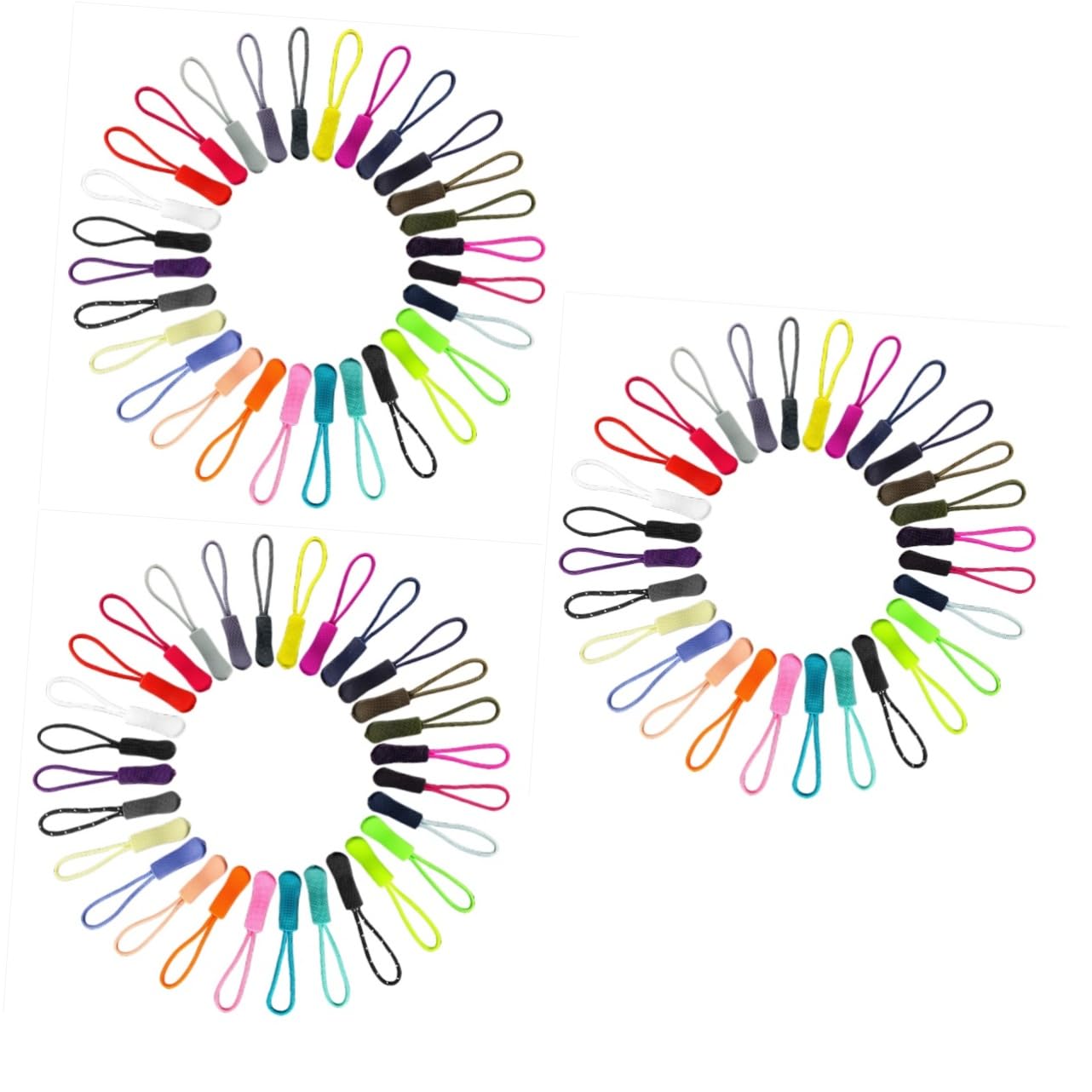Tofficu 360piezas Tiradores De De Plástico Accesorios Prácticos Para Ropa Equipaje y Mochilas Mezclados