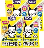 【Amazon.co.jp限定】 ライオン (LION) ニオイをとる砂 猫砂 5.5Lx4袋 (ケース販売)
