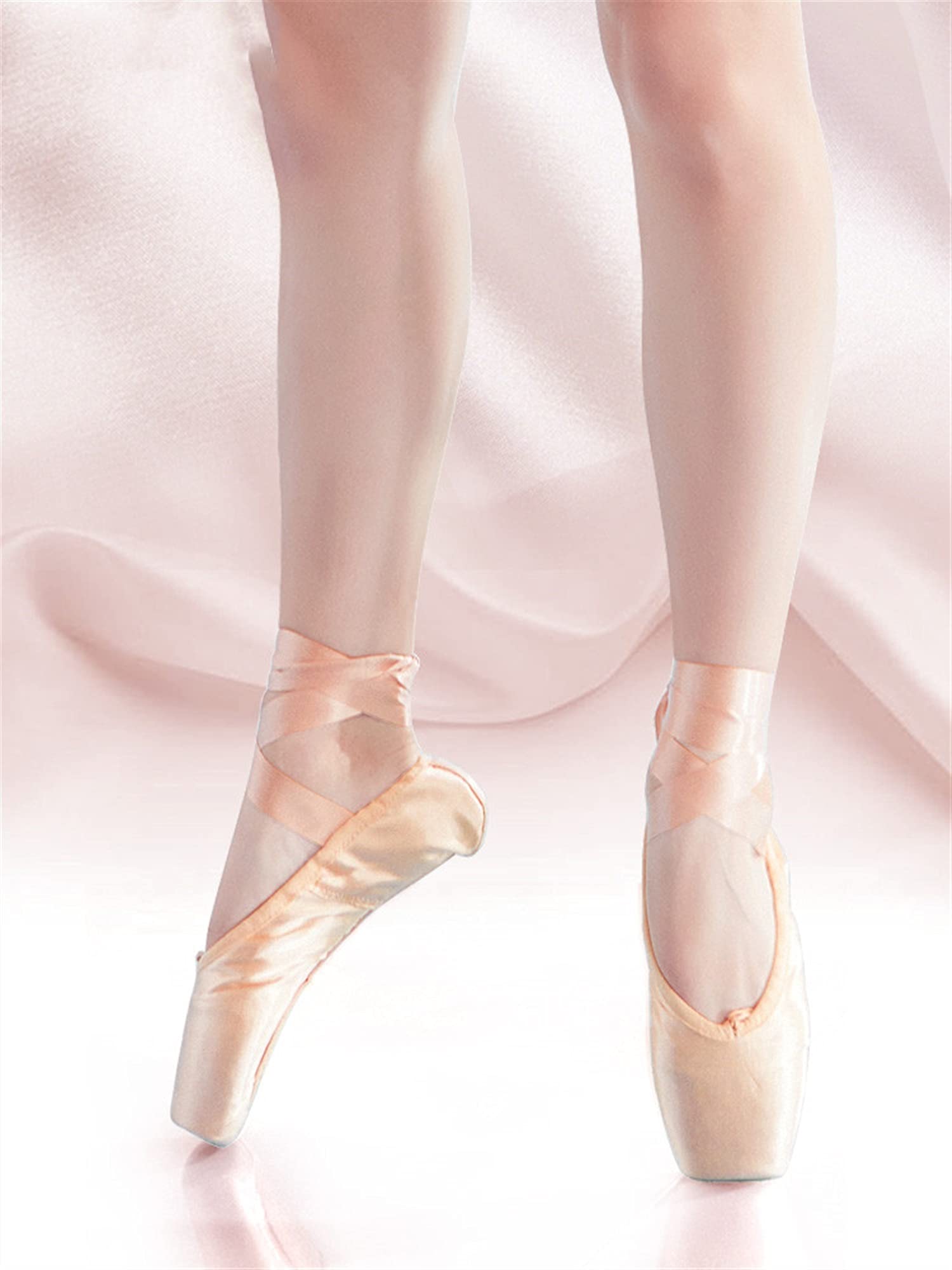 Chaussure de Ballet,Demi Danse Chaussures Filles femmes femmes de ballet professionnel chaussures chaussures satin ballet chaussures avec rubansProfessional ballet pointe chaussures filles femmes(Pink