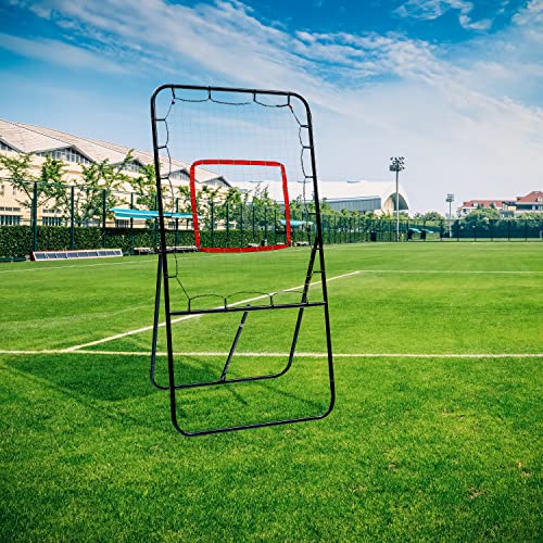 4' Lacrosse Bounce Back Rebounder Pitch Back Ball Return Training Screen with Target by Trademark Innovations by Trademark Innovations - Image 5
