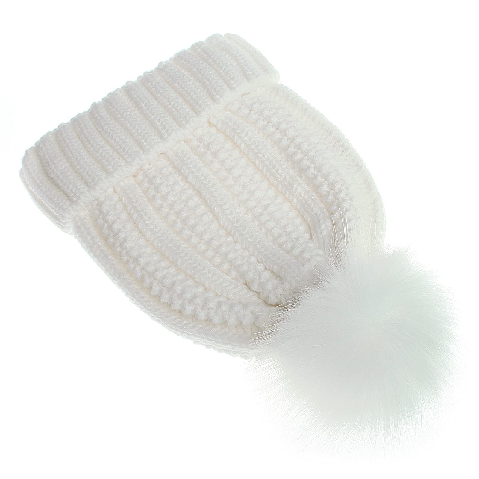 Amazon.com: Women Satin Lined Cable Knitted Hats Winter Warm Cuff