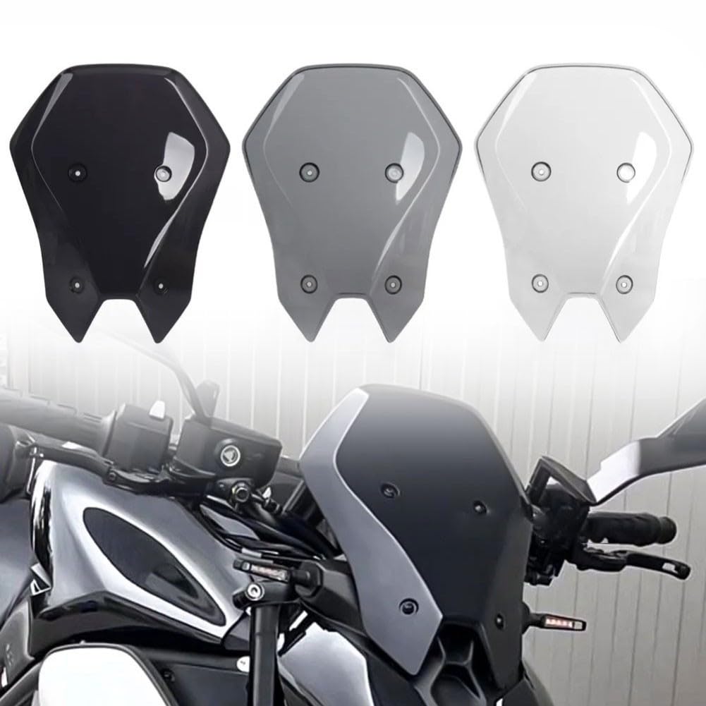 Parabrezza per moto Acrylic Per Kawasaki Z900 2025 Parabrezza(BLACK)