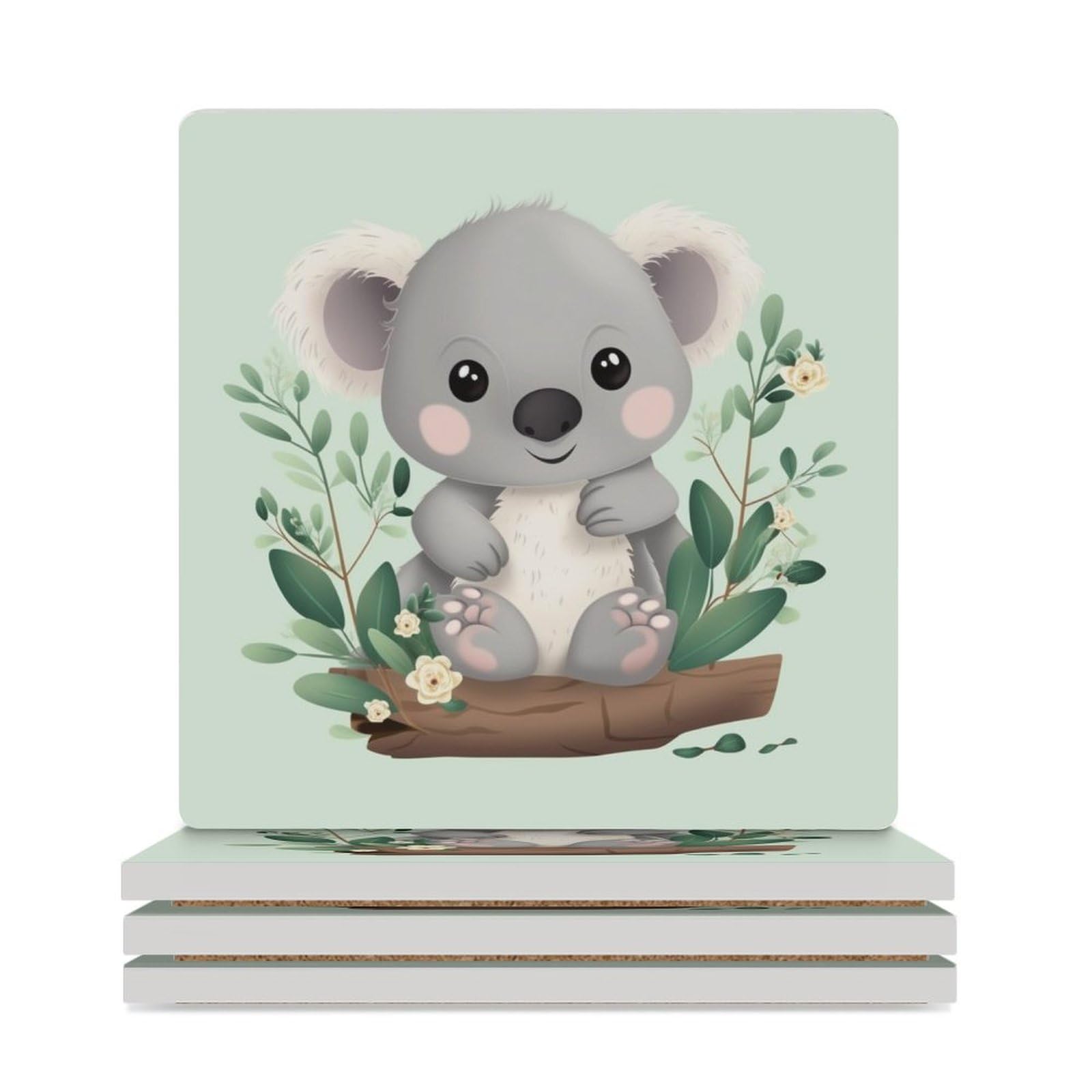 Dessous de verre pour table basse salon et cuisine motif koala