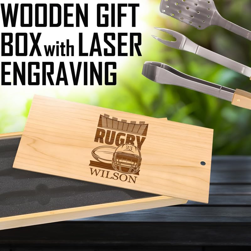 Set parrillero personalizado en caja de madera miniatura 4