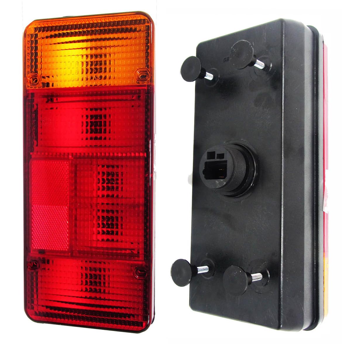 Lot de 2 Feux Arrière 12V 24V pour Camion Remorque Châssis Compatible avec Iveco Daily Tipper Peugeot Boxer Citroen Jumper Fiat Ducato Renault Master Nissan Cabstar Mascott 1991-2003