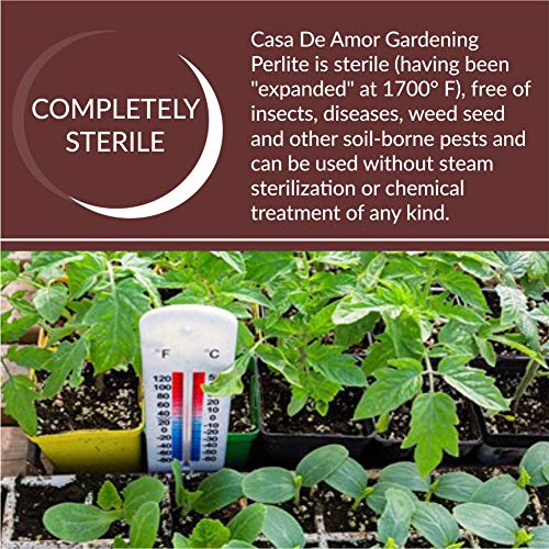 Image of Casa De Amor Perlite for Hydroponics & Horticulture Terrace Gardening Soil Conditioner Healthy Root Growth Retains Moisture Allows Aeration- 5 kg