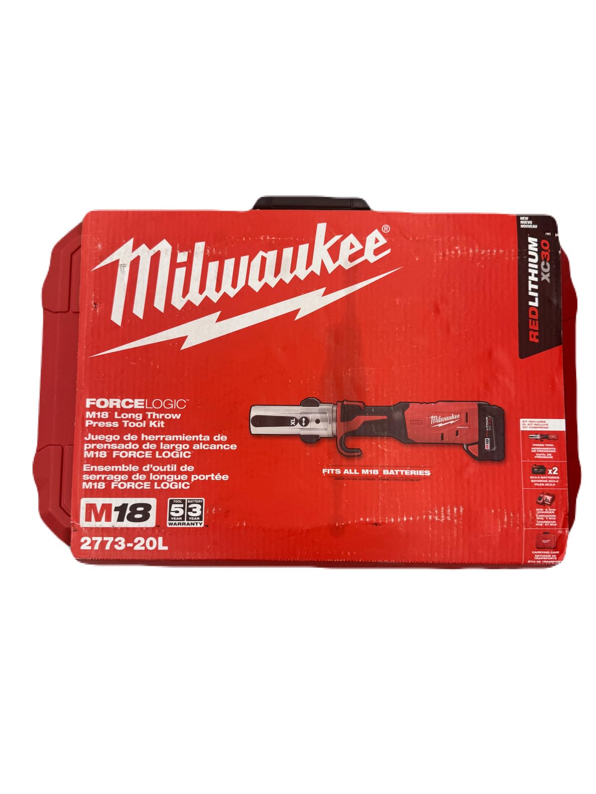 Milwaukee M18 18-Volt Lithium-Ion Cordless Force Logic Long Throw