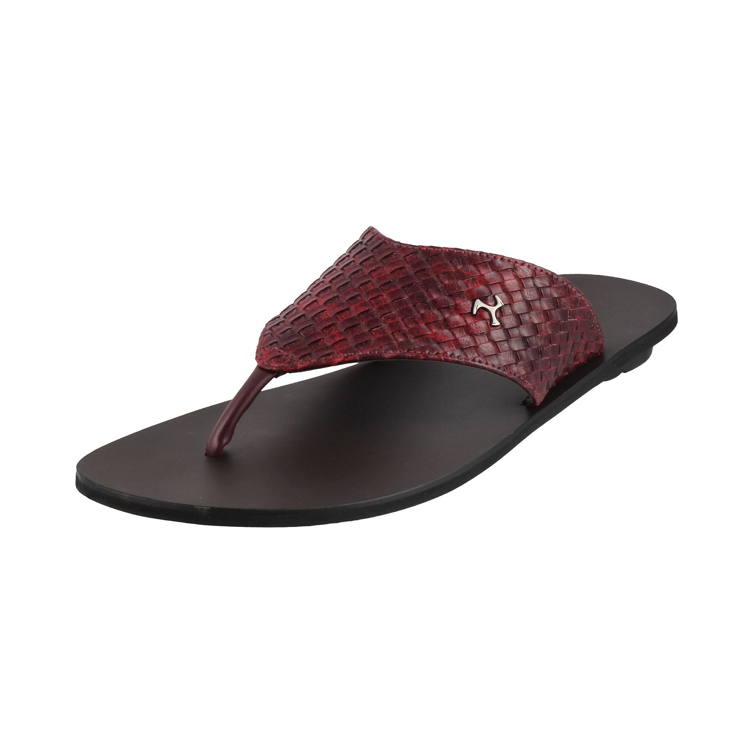Mochi Mens Leather Maron Slippers (Size (8 UK (42 EU)) (B0762K5743) Amazon Price History, Amazon Price Tracker