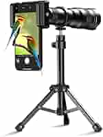 一眼レフカメラ　望遠レンズ、三脚付き Amazon.co.jp: Q'foo スマホ 望遠レンズ 三脚 0.4X広角 25X
