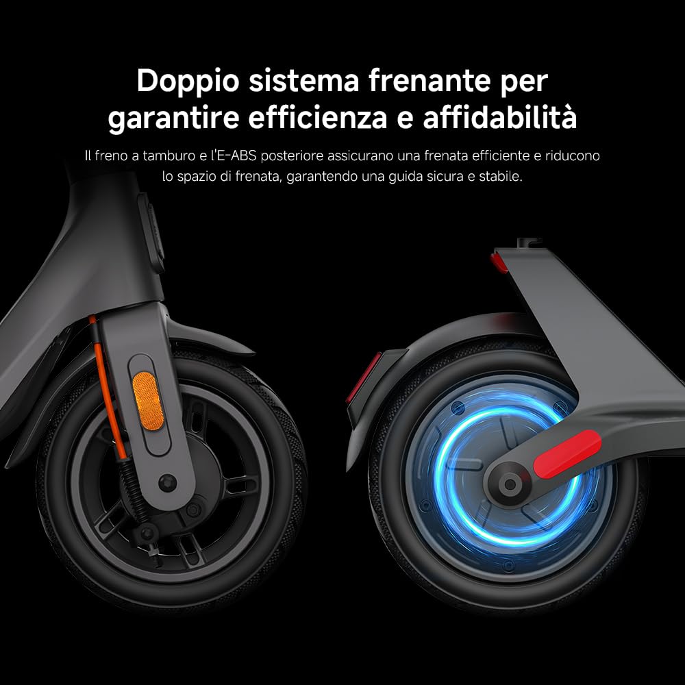 Xiaomi Electric Scooter 4 Lite (2a Gen), Design aerodinamico, Pneumatici 10", Autonomia 25km, Max 20km/h, Motore 300W*, Pendenza max 15%*, Doppio freno (Tamburo ant. + E-ABS post)