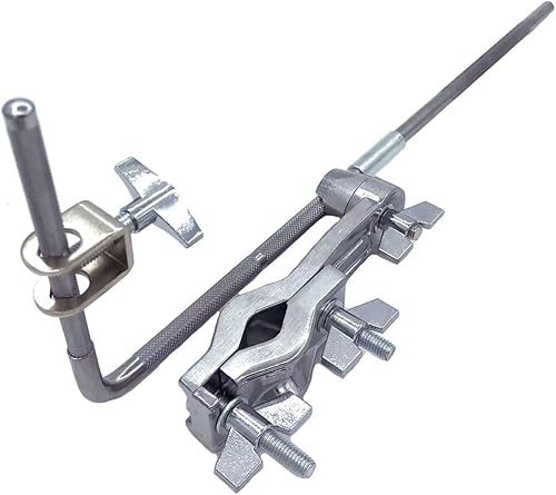 Miniatura 9 de TUOREN Soporte de cabrestante con barra en L de 0.374in, abrazadera de cabrestante de montaje de bloque de atasco, accesorio de percusión ajustable