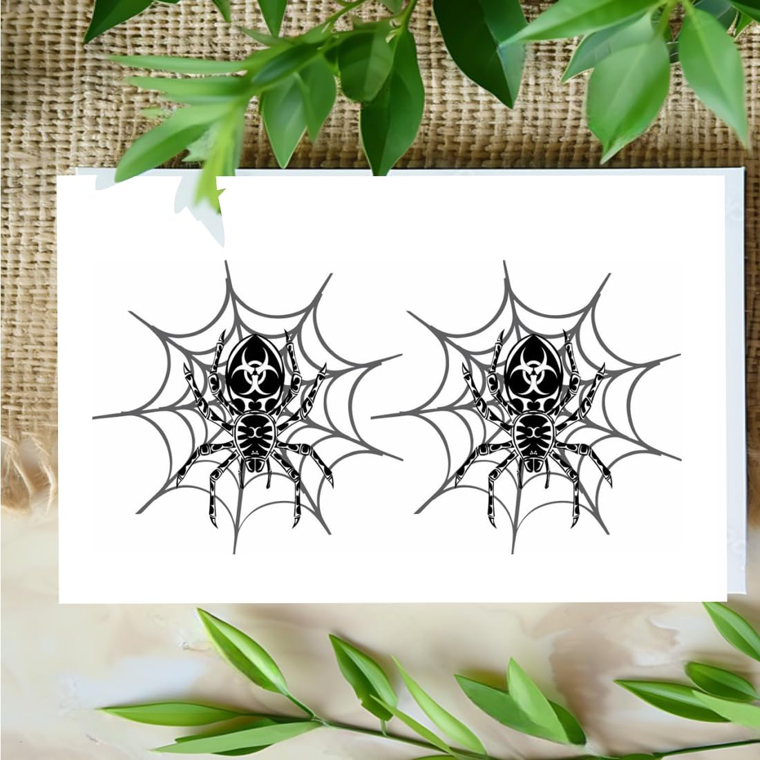 Spider Tattoo Temporary Tattoo Stickers For Male And Female Fake Tattoo Waterproof Tattoo body Art-image-34