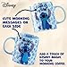 Disney Stitch Mug and Socks Gift Set for Women Teenagers Size 4-9 Womens Socks and Mug for Kids and Adults Stitch Gifts (Blue Stitch)