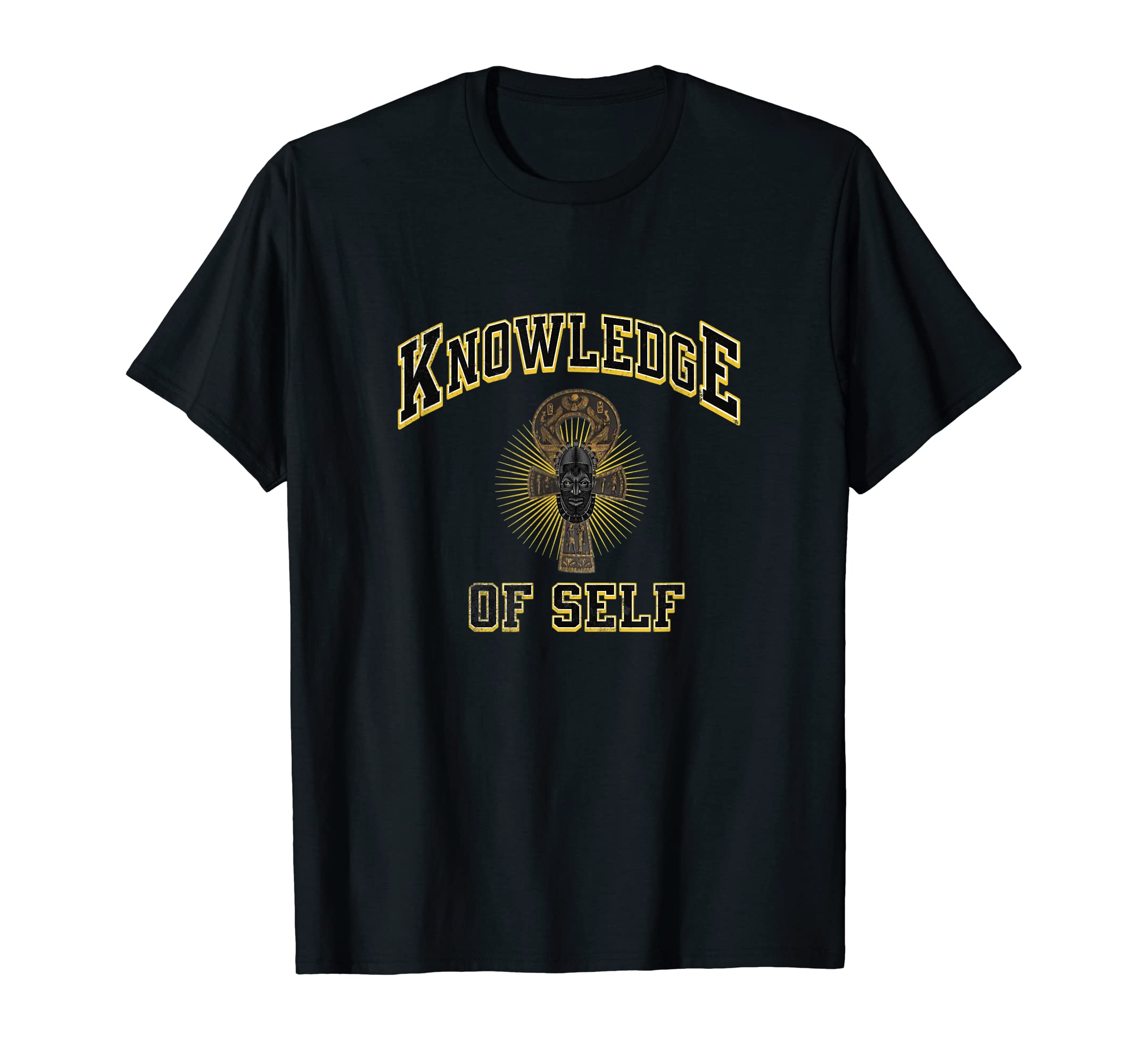 African Civilization, Black History Tee Moor GiftKnowledge Of Self - Afrocentric Clothing Ankh T-Shirt