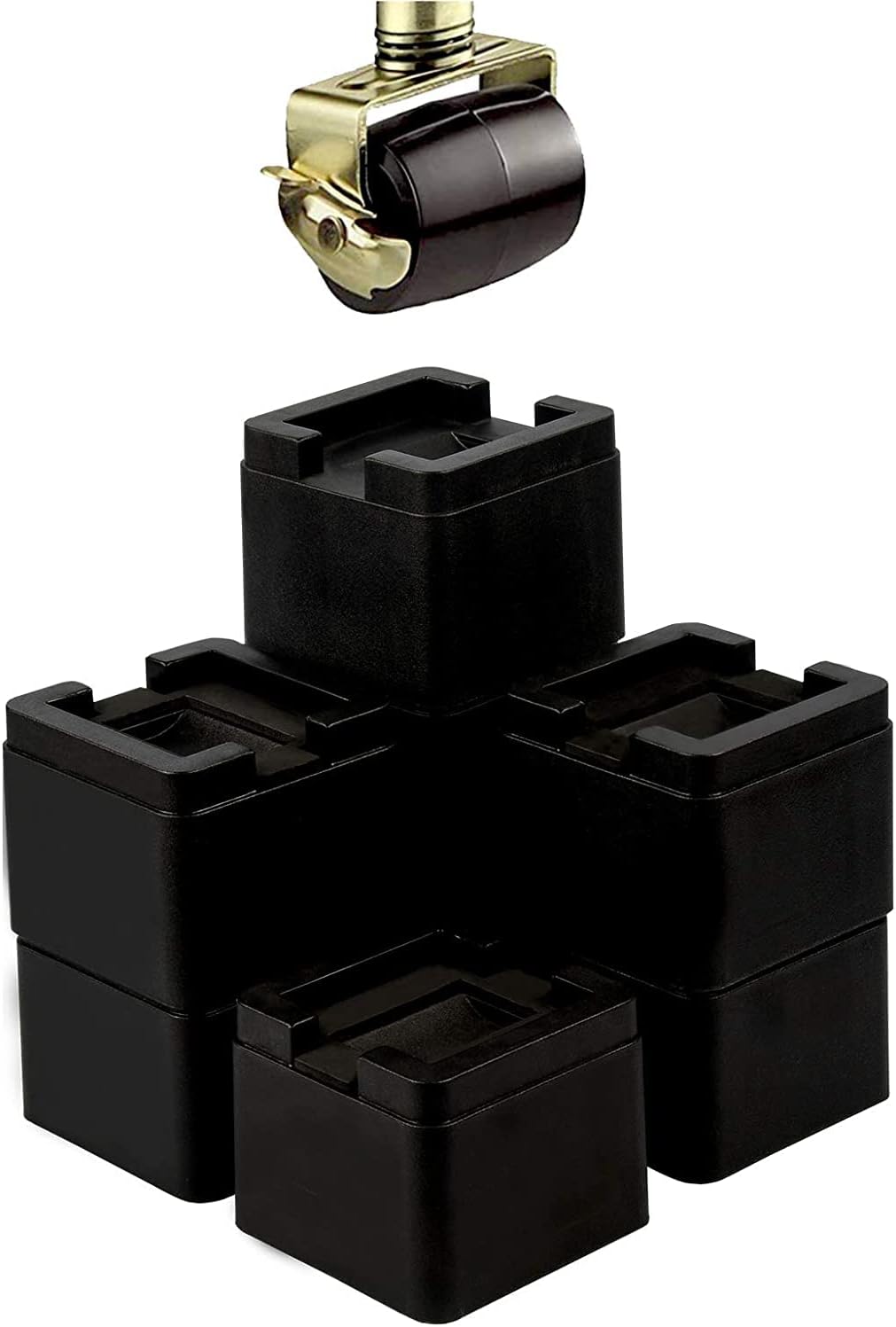 BTSD-home Bed and Furniture Risers Heavy Duty Bed Lifts for Dorm Couch Chair Table Additional 3 or 6 Inch Height or Storage