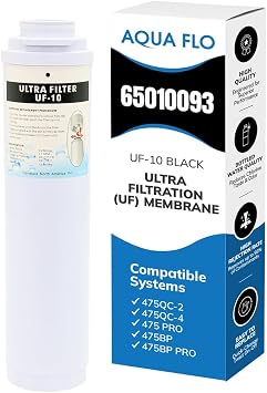 Aqua Flo 65010093 UF-10 Ultrafiltration Membrane, Black, Stage 3