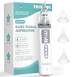 Aspirador Nasal Eléctrico para Bebé, Succionador Nasal para Bebé, Limpiador Profundo del Nasal para Bebé con Función de Nana Calmante, Recargable, Succión de Tres Velocidades, Antirretorno