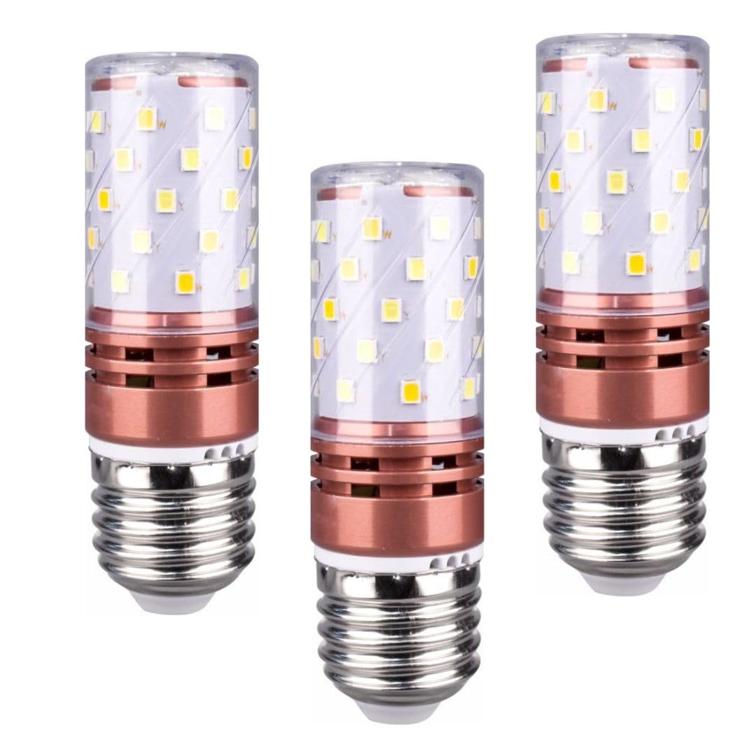 V.MAXMODI 28x 95 mm Pack of 3 E27 SMD LED Corn Bulb - 6W | 420 Lm Dimmable Corn LED Bulb | High Brightness LED Lamp for Downlight, Chandelier, Ceiling Light