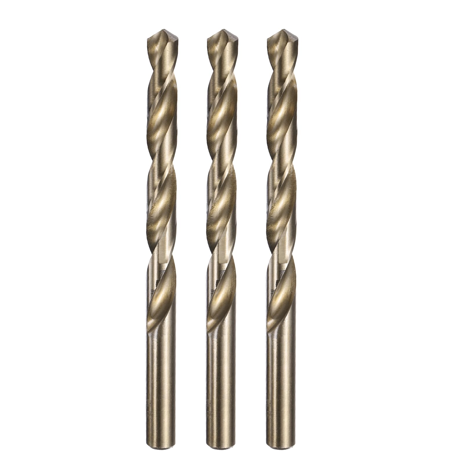 sourcing map 3pcs 23/64" M35 Cobalt Twist Drill Bits, High-Speed Steel Jobber Drill Bit for Stainless Steel, Hardened Metal, Cast Iron, Aluminum, Copper, Soft Alloy Steel, Wood, Plastic