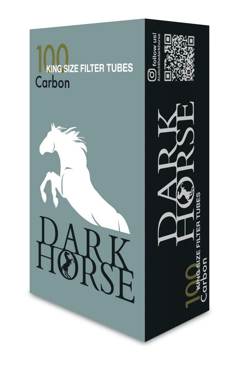 Dark Horse King Size Filterhülsen Carbon, Triple Active, 100 Tubes pro Box 25 Boxen (2500 Hülsen)