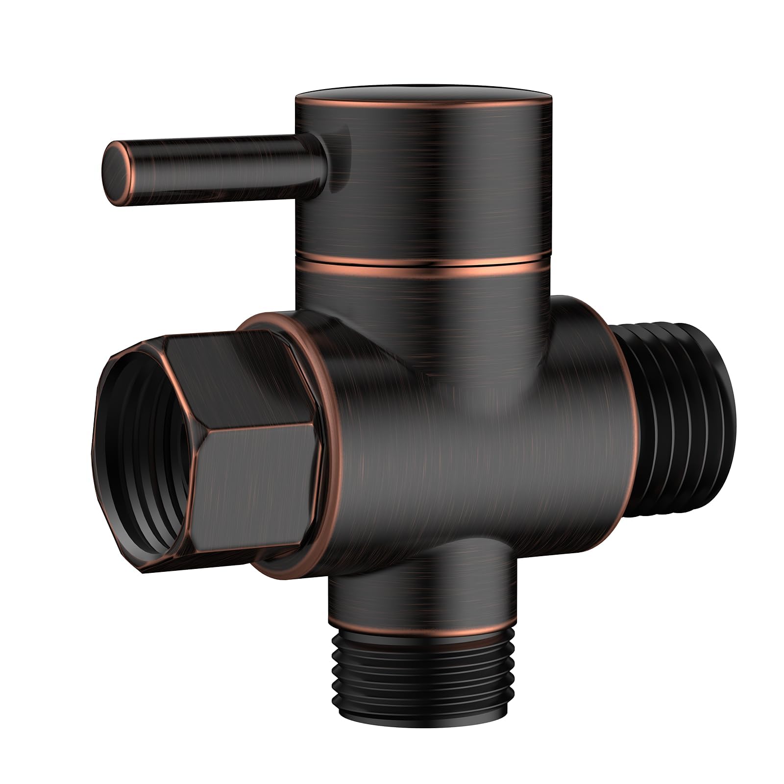 Brass Shower Arm Diverter Valve G1/2 (Oil-Rubbed Bronze)