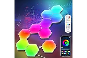 8 Pack Hexagon Light Panels for Effortless Home Decoration or Gaming