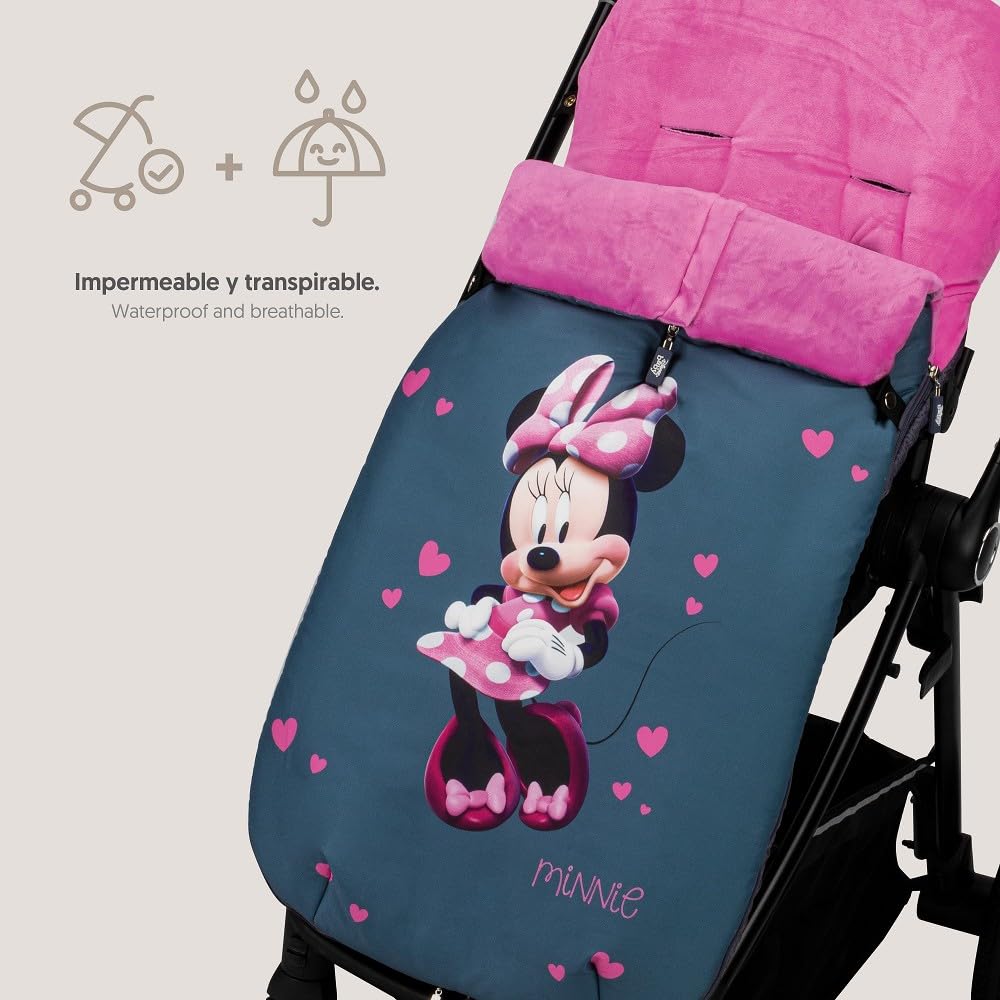 Interbaby WinterFußsackDisney Mickey Moon für Kinderwagen