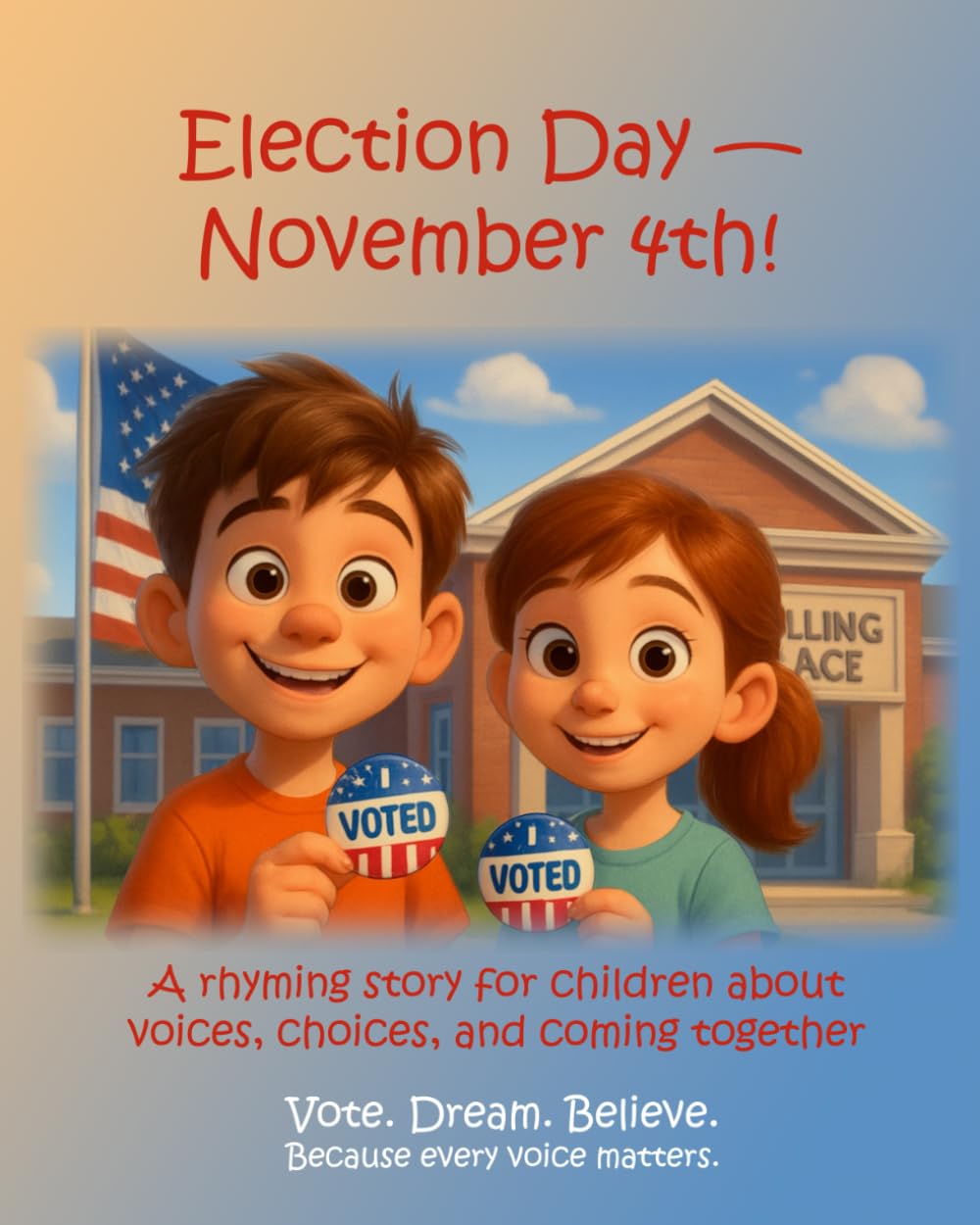 Election Day - November 4th! (Presidents Day, Veterans Day, Election Day, Columbus Day, Labor Day, Fourth of July, Flag Day, Memorial Day Patriotic Holidays)