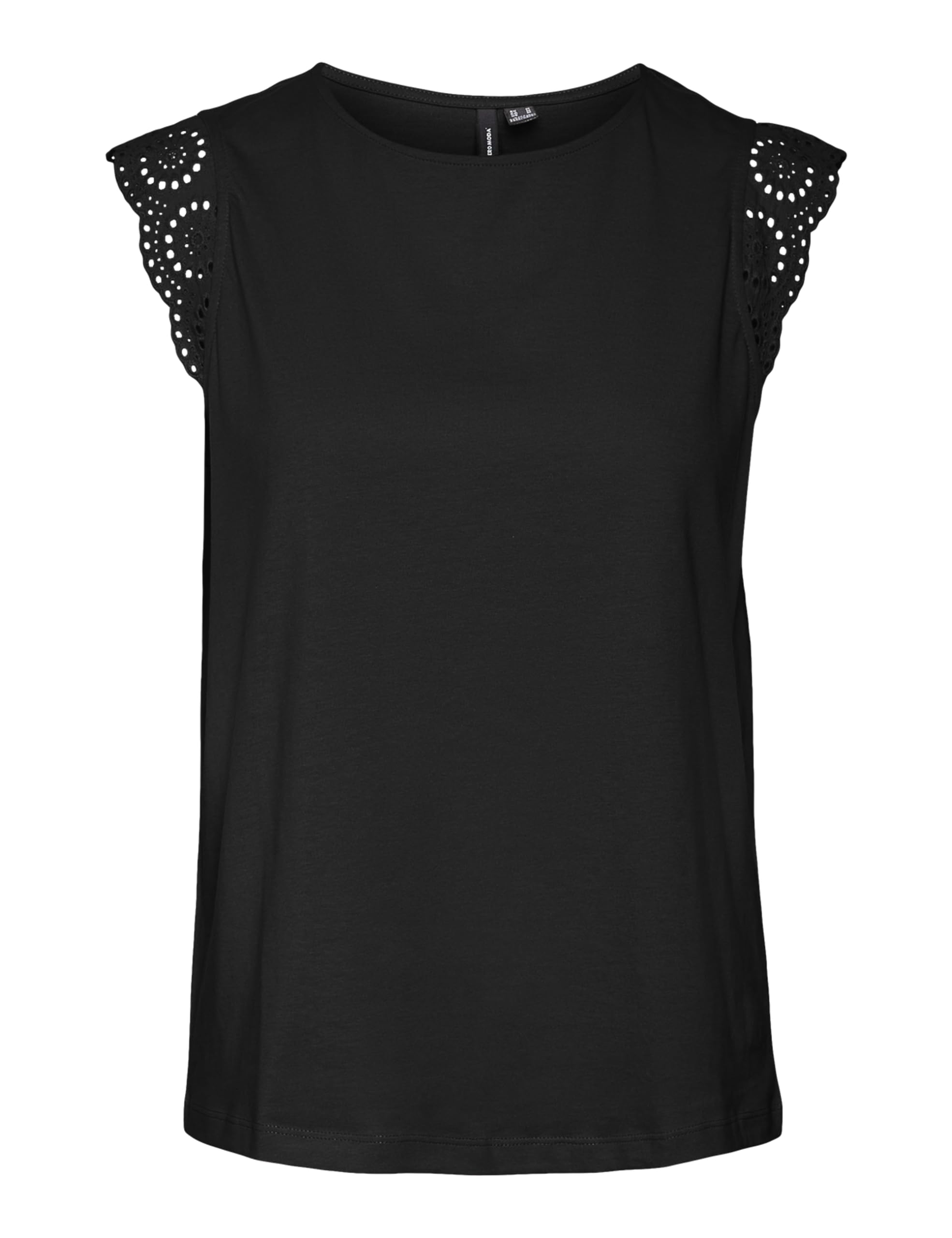 VERO MODA VMEMILY SL Gathering Top JRS Noos, Black, M