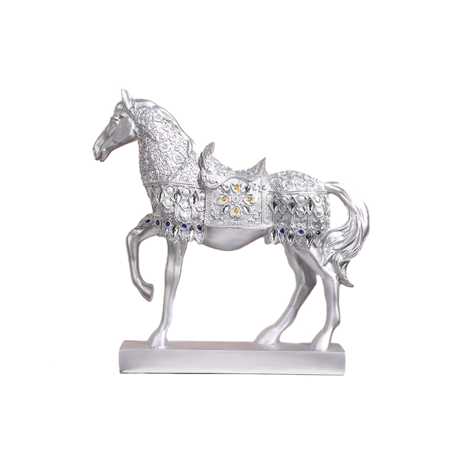 Amazon.co.jp: 馬の置物ゴールド クリスタル スピリチュアル 風水 昇運