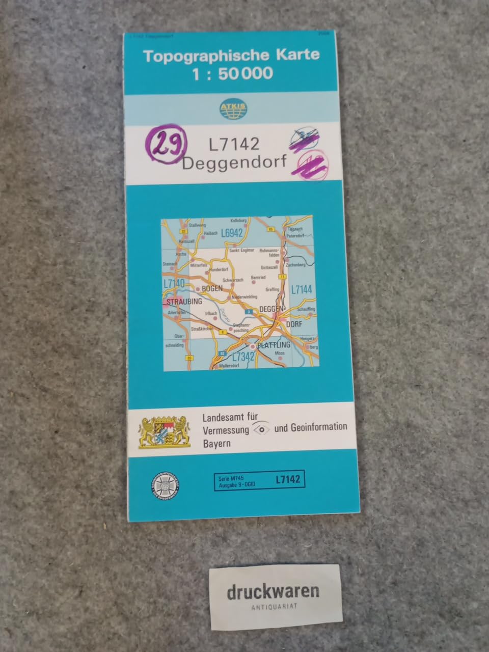 TK50 L7142 Deggendorf: Topographische Karte 1:50000 (TK50 Topographische Karte 1:50000 Bayern)