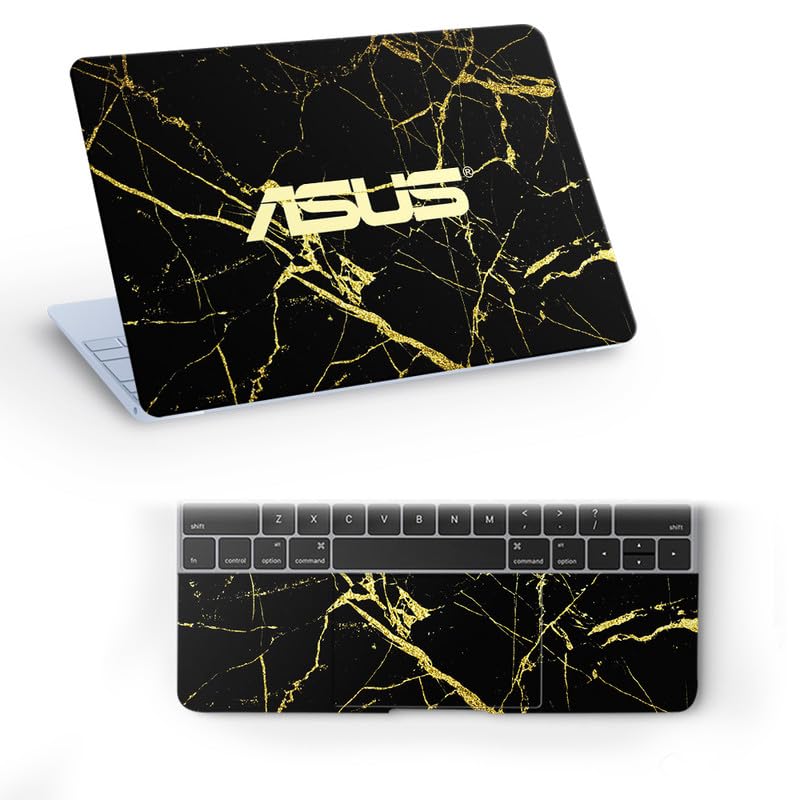 Image of Galaxsia Marble D1 Full Vinyl Laptop Skin /Sticker /Cover for 14 Inches Laptops Laminated-Removable-HD Quality Compatible for Hp-Dell-Sony-Lenovo-Asus etc.(13.8x9.6 Inches)