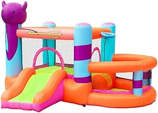 Castle Bouncer with Slide Inflatable Bouncy Castle,Large Inflatable Castle Children's Indoor Outdoor Playground Inflatable Bouncy Castle A