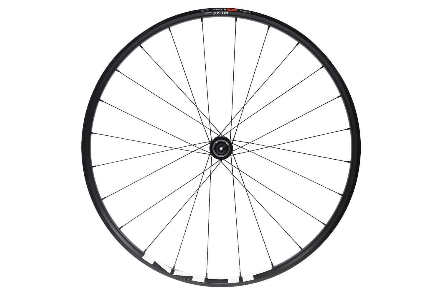 29 Zoll Vorderrad Laufrad – WH-MT500 – Alu-Felge 622-24C schwarz – Center Lock Disc – 24 Speichen – Schnellspanner 9x100 mm – MTB XC Trail