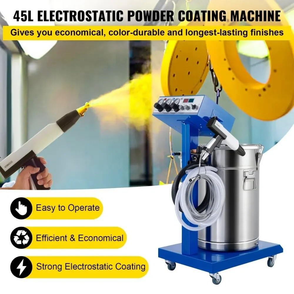 Elektrostatische Pulverbeschichtungsmaschine, Sprühfarbe 450 g/min. WX-958 Sprühpulverbeschichtungsmaschine, 45 l Farbsprühgeräte Farbsprühgeräte